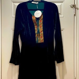 NWT Emerald Green Velvet dress